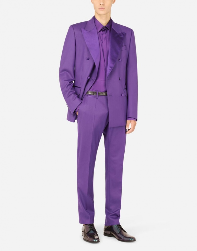 Blazers Dolce Gabbana Double-breasted stretch wool Sicilia-fit Hombre | BQK493701
