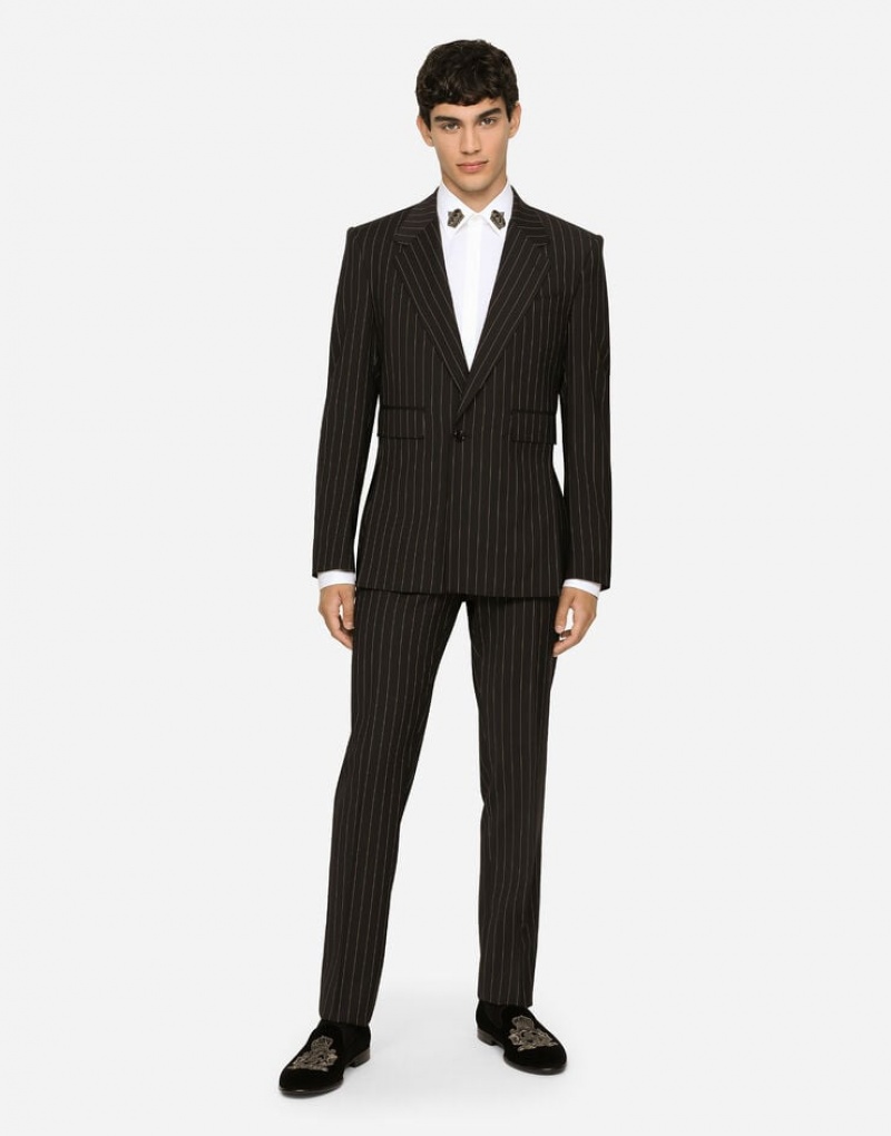 Blazers Dolce Gabbana Pinstripe stretch wool Sicilia-fit Hombre | PKB847216