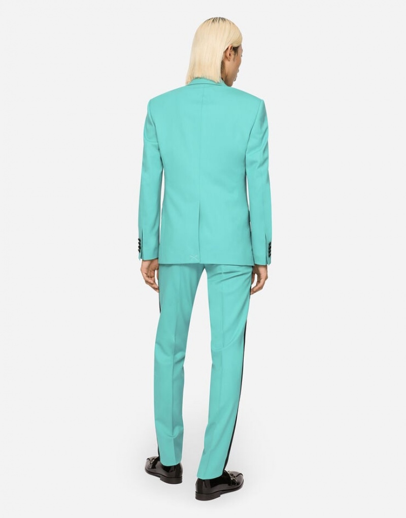 Blazers Dolce Gabbana Three-piece stretch wool Sicilia-fit tuxedo Hombre | ELI650921