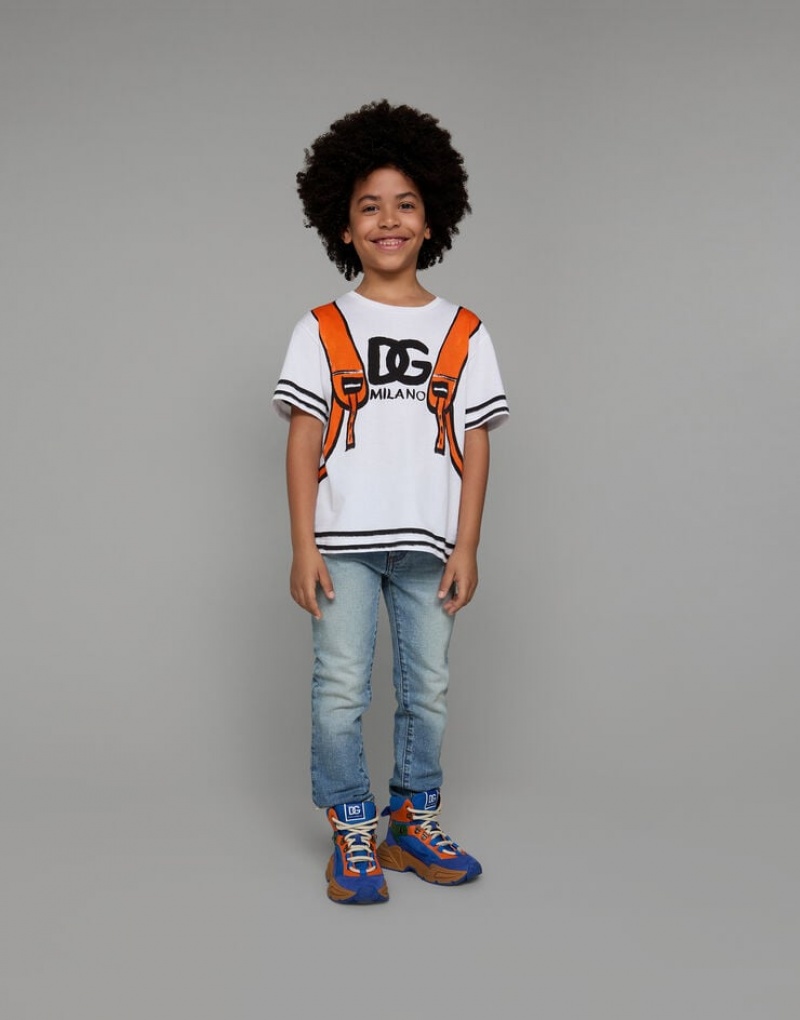 Camiseta Dolce Gabbana Corta-sleeved jersey with print Niños | LZK954708