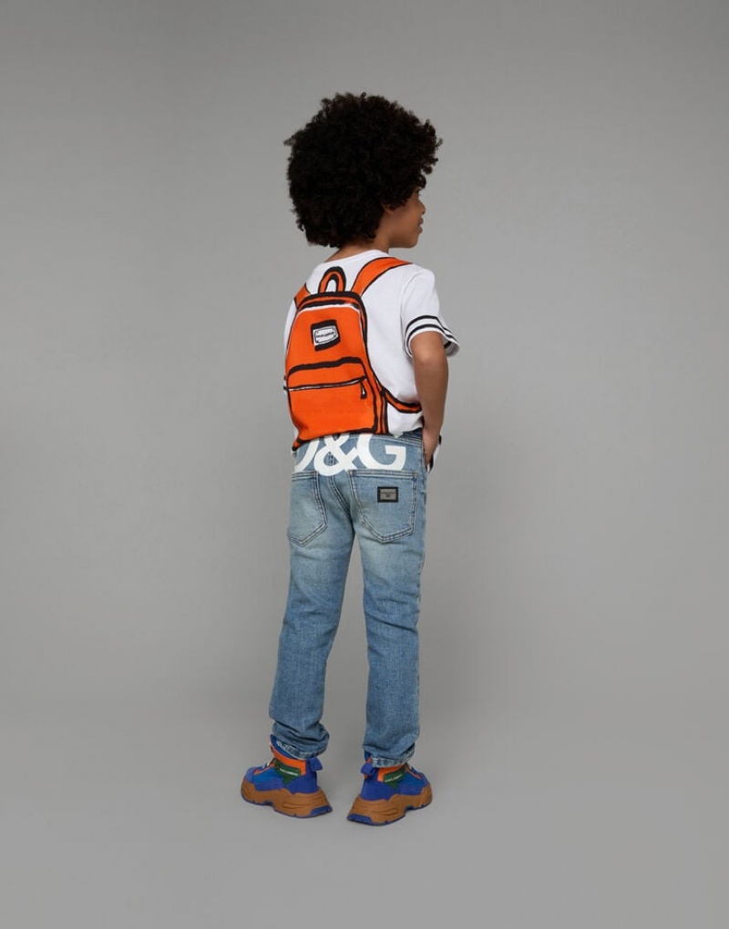 Camiseta Dolce Gabbana Corta-sleeved jersey with print Niños | LZK954708