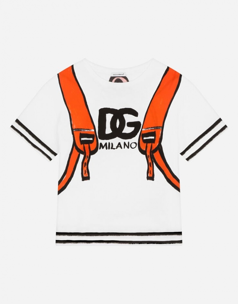Camiseta Dolce Gabbana Corta-sleeved jersey with print Niños | LZK954708