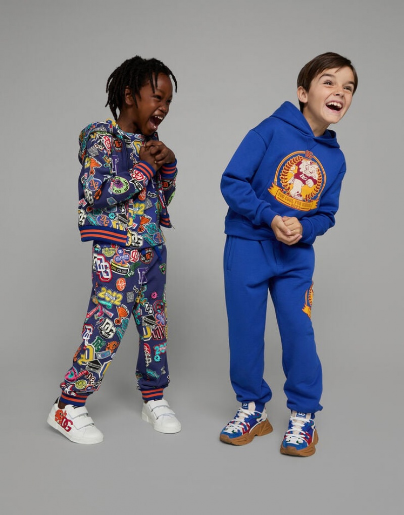 Camiseta Dolce Gabbana Corta-sleeved jersey with stickers print Niños | WCL741308