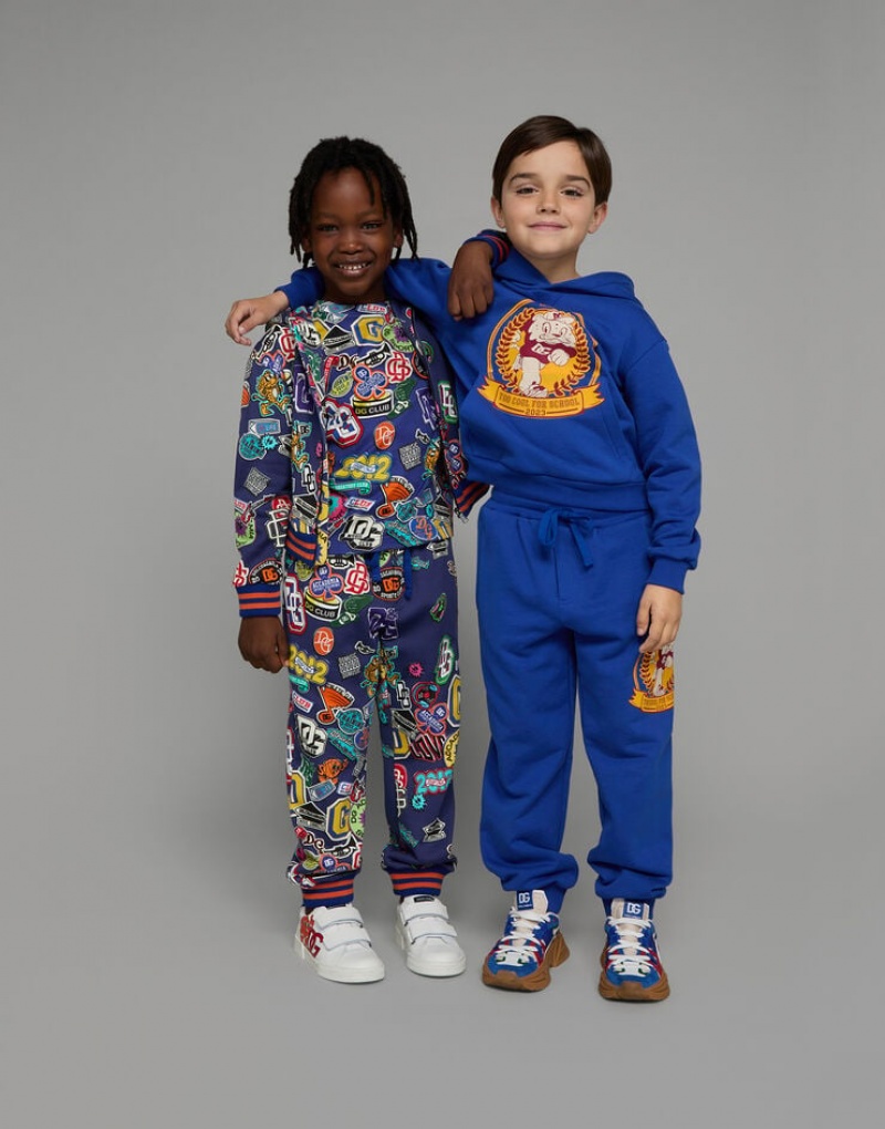 Camiseta Dolce Gabbana Corta-sleeved jersey with stickers print Niños | WCL741308