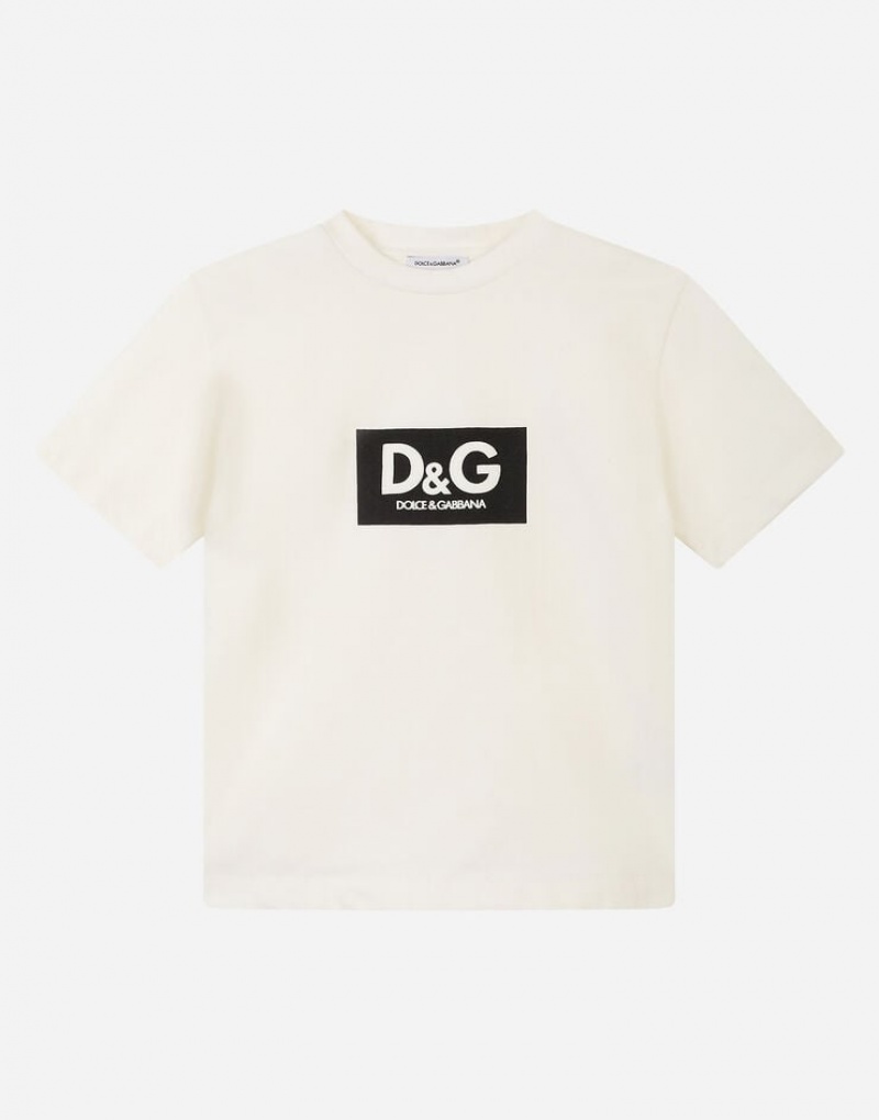 Camiseta Dolce Gabbana Interlock with logo print Niños | PIH925341