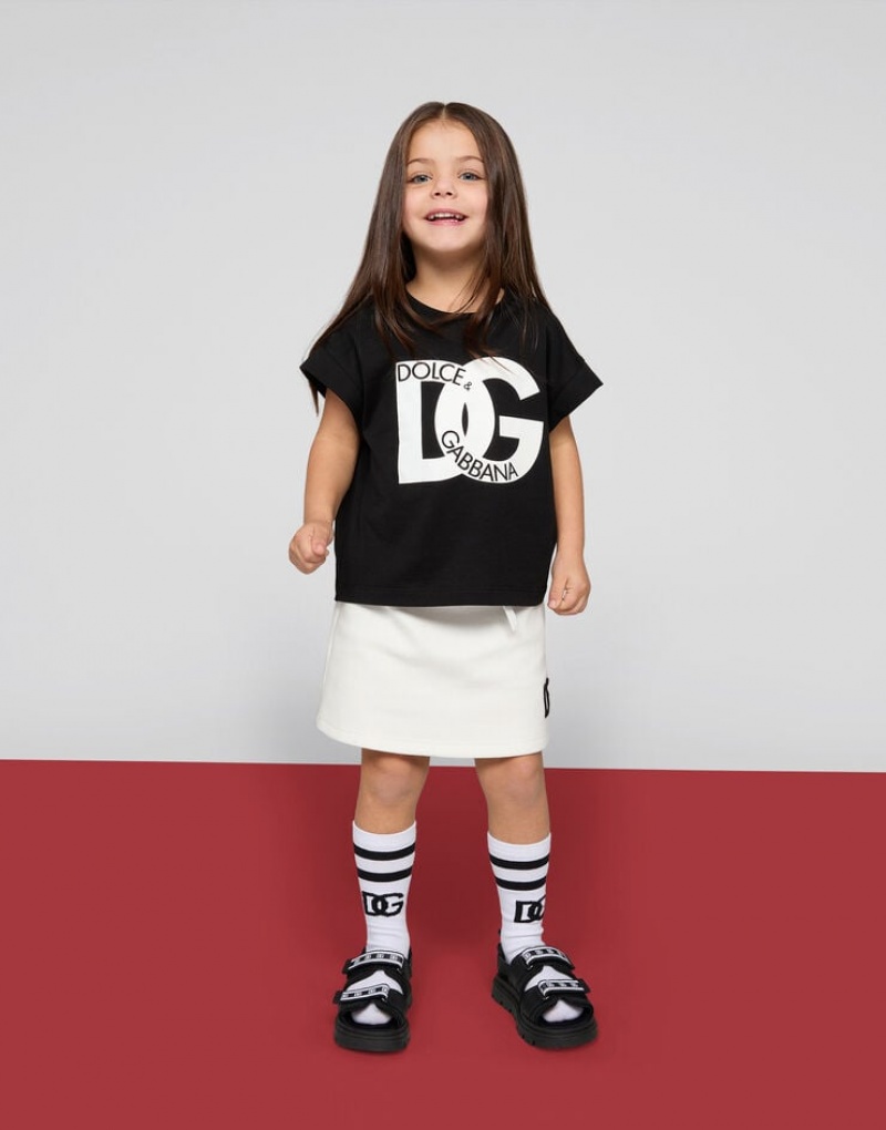 Camiseta Dolce Gabbana Jersey with DG maxi-logo Niños | ASV610349