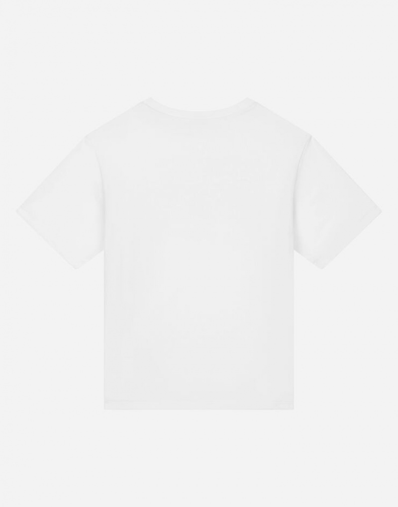 Camiseta Dolce Gabbana Jersey with embossed logo Niños | NXV190784