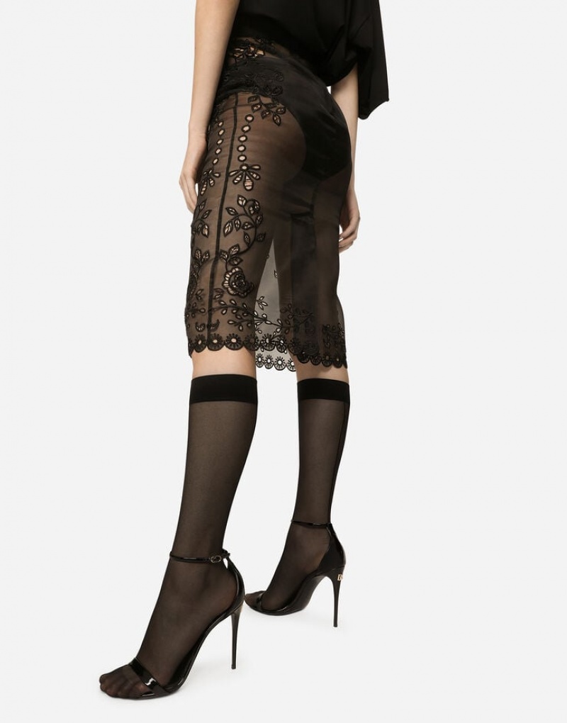 Falda Dolce Gabbana Crinoline calf-length with inlay embellishment Mujer | FMH506147