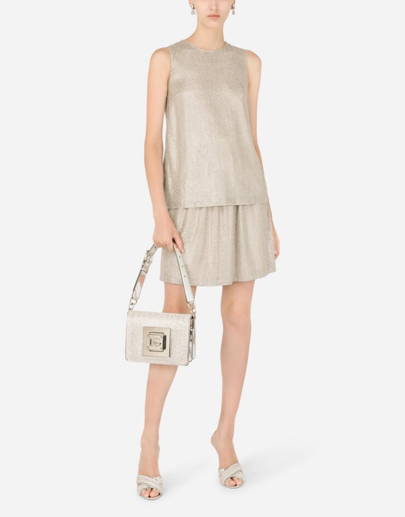 Falda Dolce Gabbana Crystal mesh midi Mujer | PMR283154