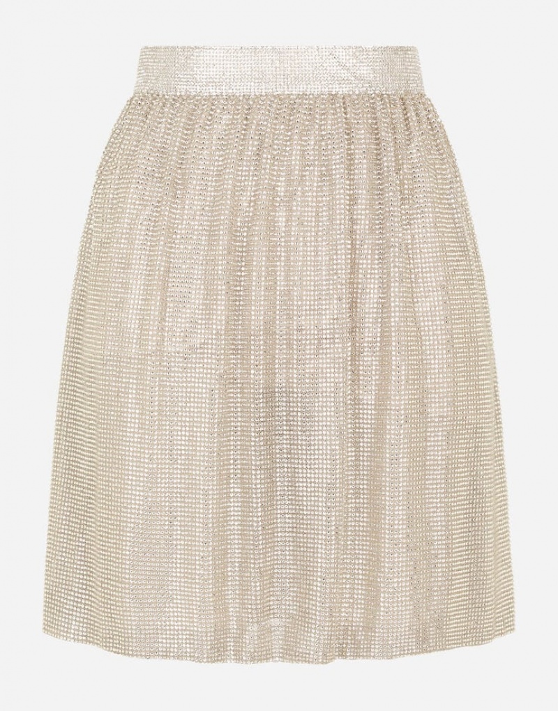Falda Dolce Gabbana Crystal mesh midi Mujer | PMR283154