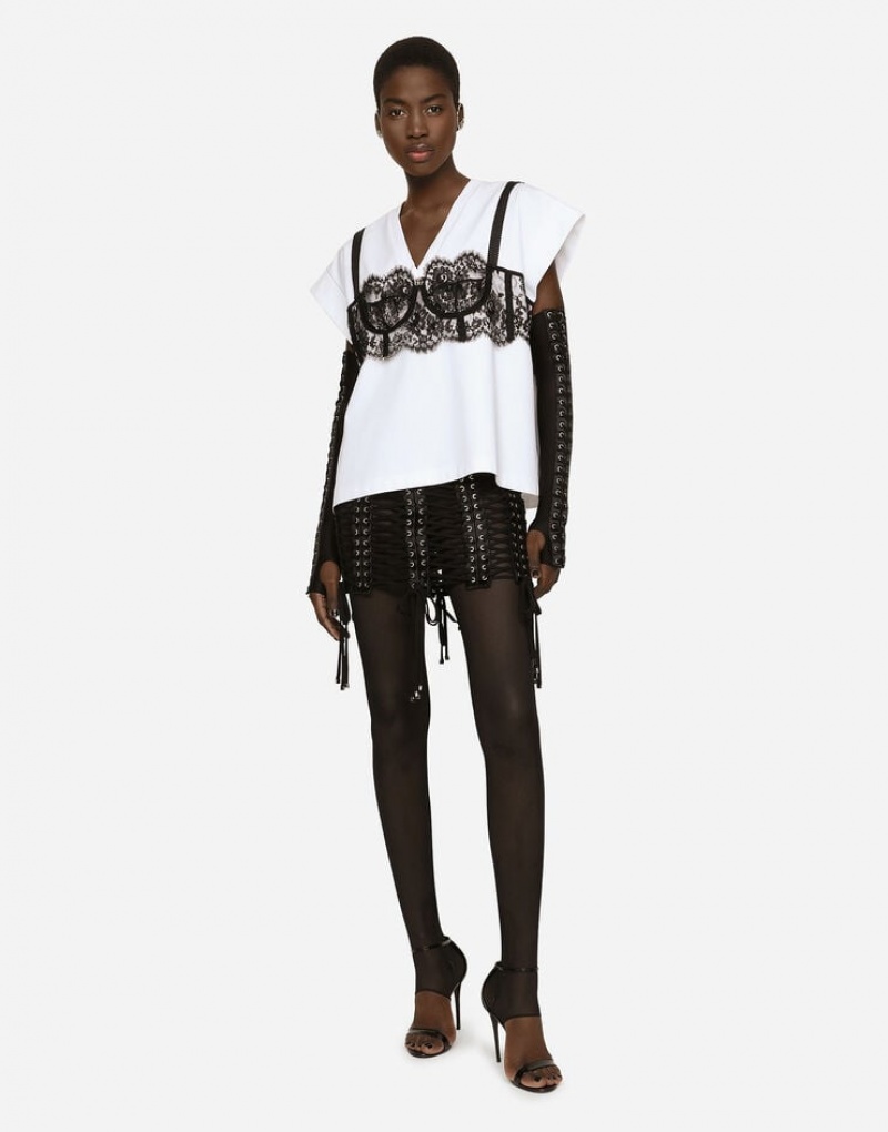 Falda Dolce Gabbana Miniskirt with laces and eyelets Mujer | IDT081974