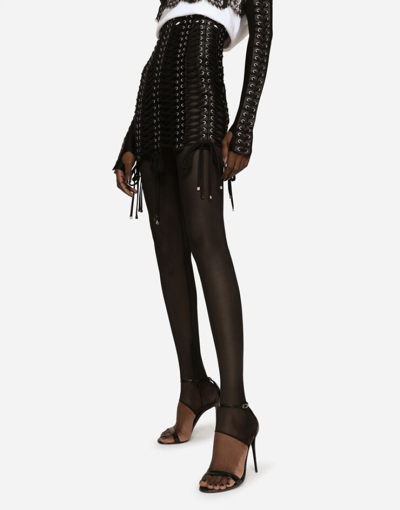 Falda Dolce Gabbana Miniskirt with laces and eyelets Mujer | IDT081974