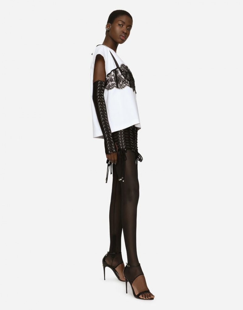 Falda Dolce Gabbana Miniskirt with laces and eyelets Mujer | IDT081974