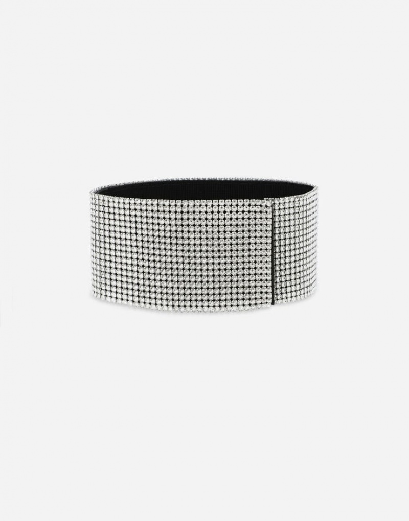 Joyas Dolce Gabbana Crystal mesh choker with cross Mujer | AEJ962853