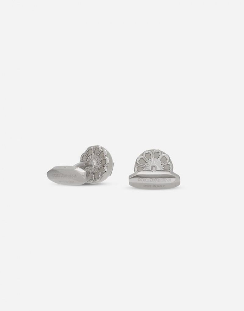 Joyas Dolce Gabbana Cufflinks with pearl and DG logo Hombre | SNI096274