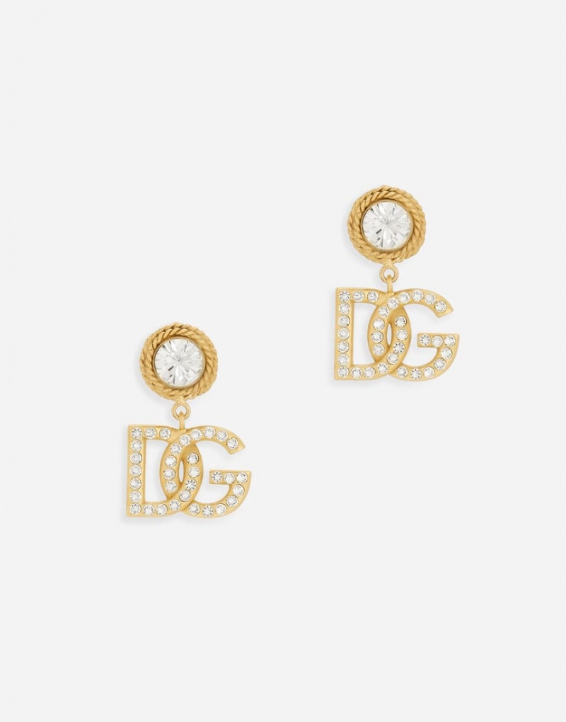 Joyas Dolce Gabbana Earrings with rhinestones and DG logo Mujer | HZQ291608