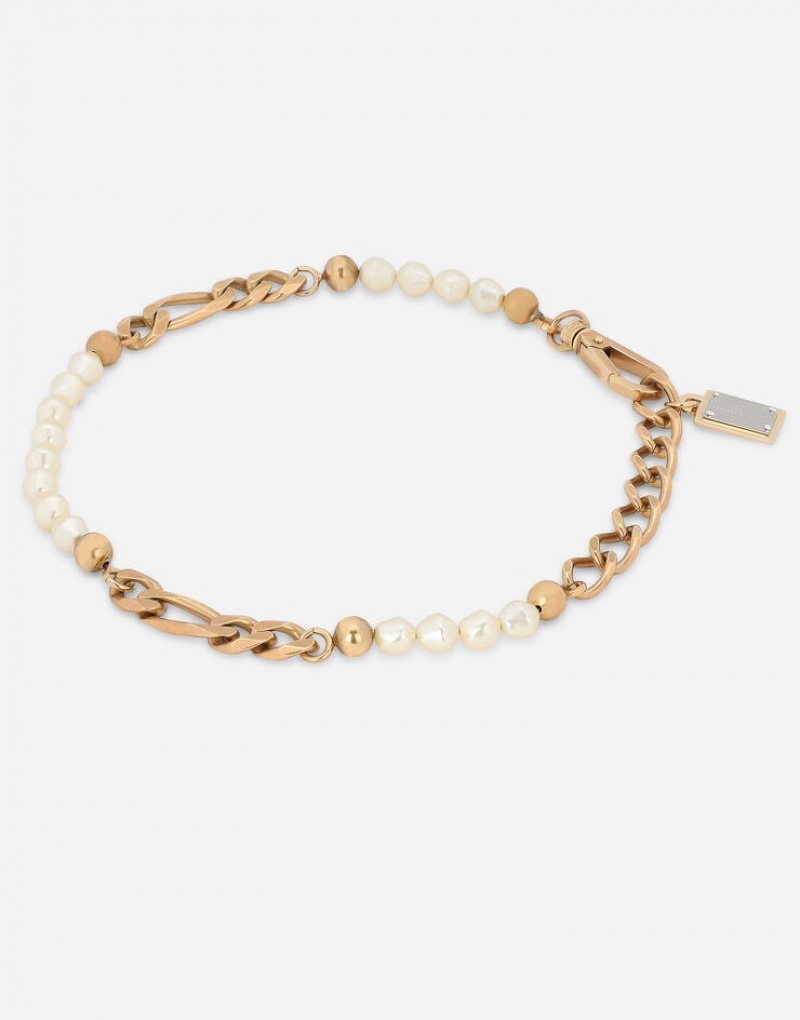 Joyas Dolce Gabbana Link necklace with pearls Mujer | LRX258467