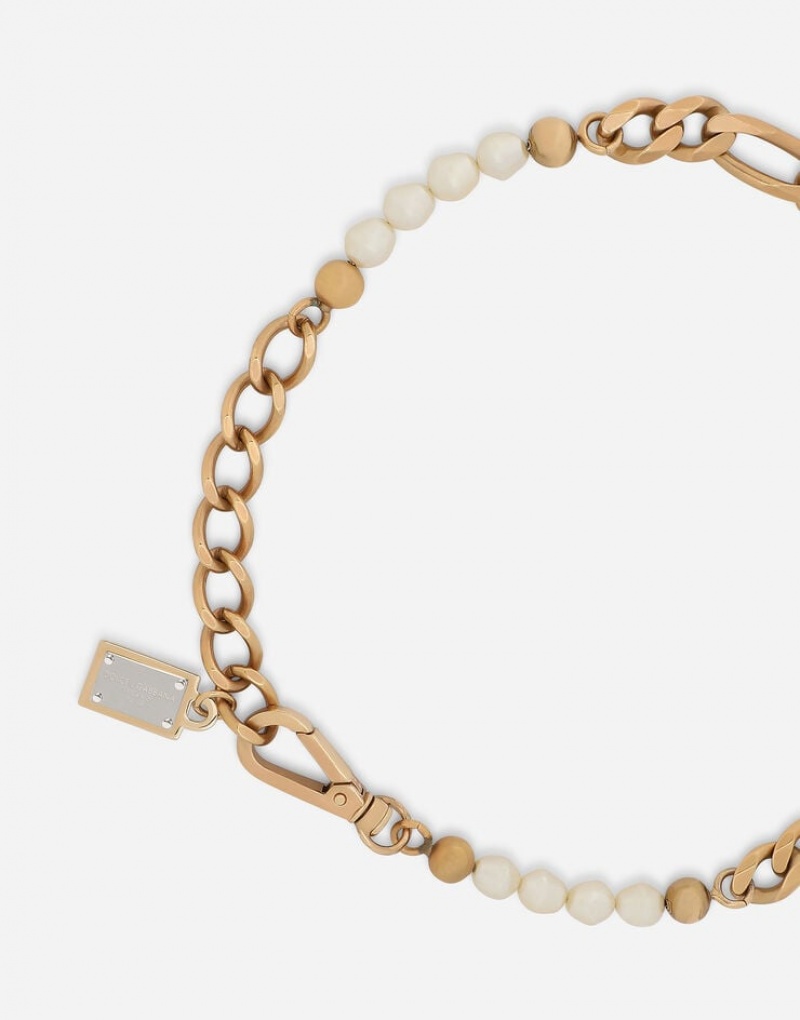 Joyas Dolce Gabbana Link necklace with pearls Mujer | LRX258467