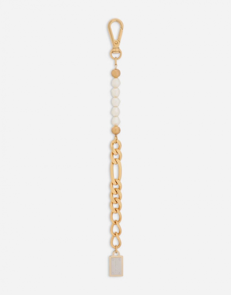 Joyas Dolce Gabbana Linkcelet with DG-logo pearls Hombre | PFN238697