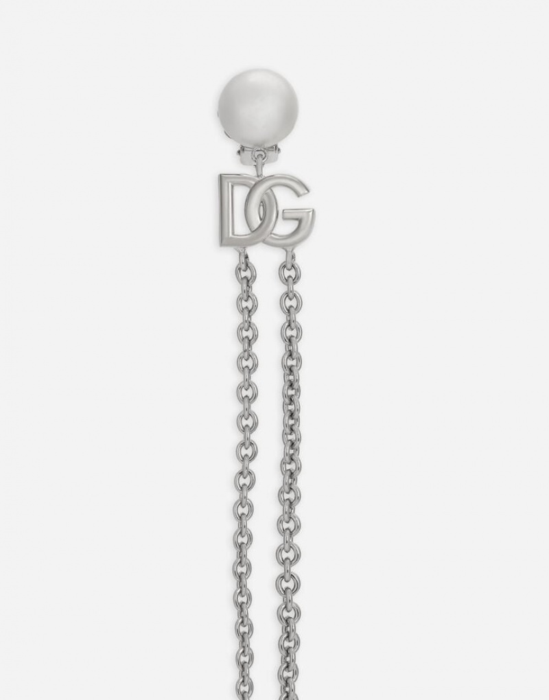 Joyas Dolce Gabbana Lip piercing with DG logo and earrings Hombre | XKZ174059