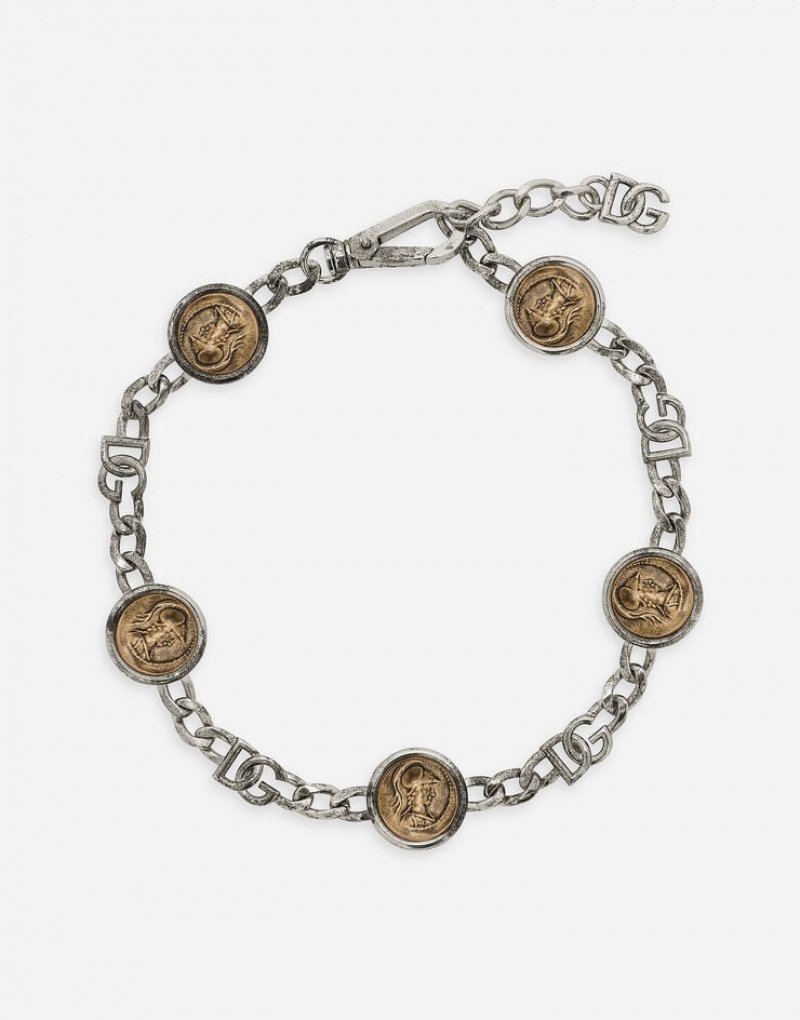 Joyas Dolce Gabbana Necklace with coins and DG logo Hombre | MJX764351