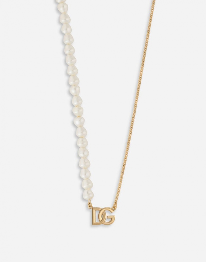 Joyas Dolce Gabbana Necklace with pearls and DG logo Hombre | IYQ079521