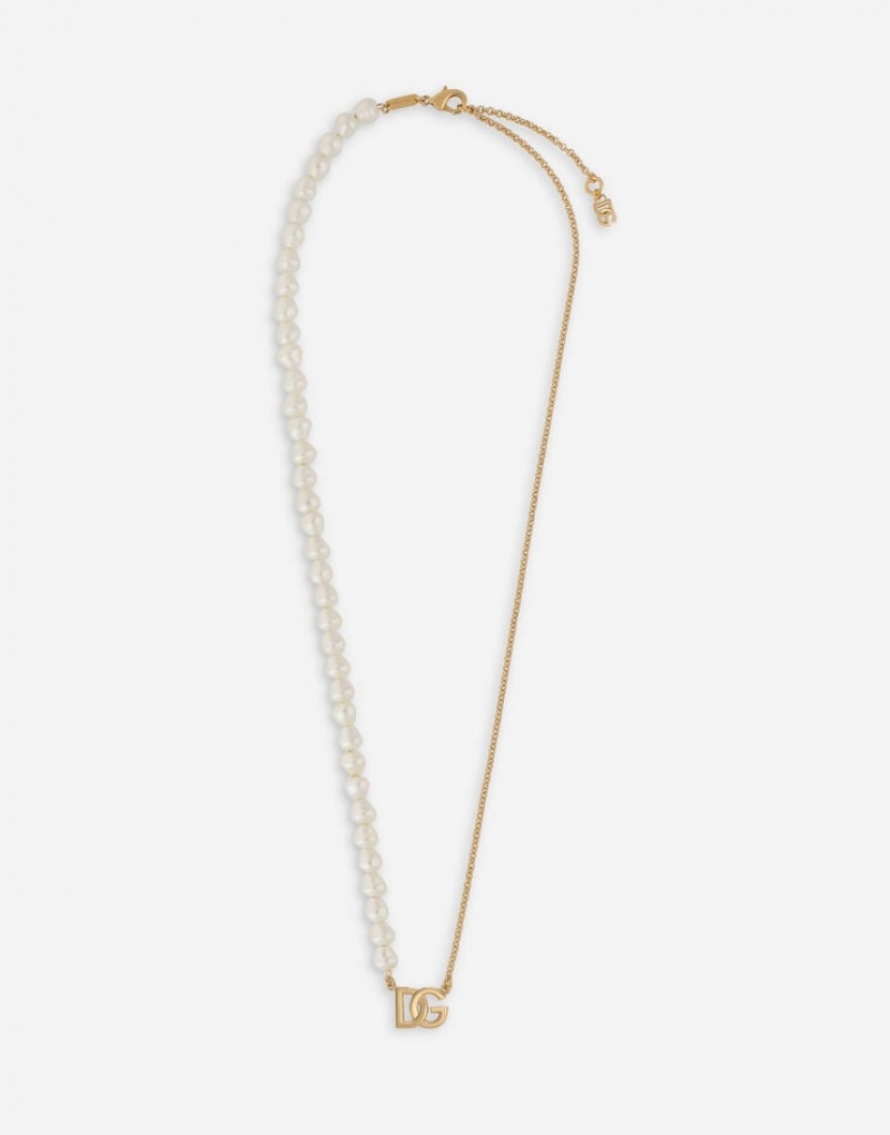 Joyas Dolce Gabbana Necklace with pearls and DG logo Hombre | IYQ079521