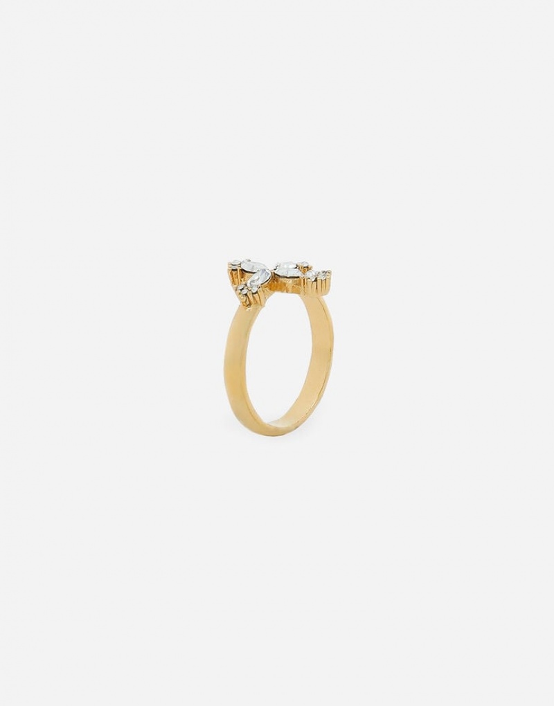 Joyas Dolce Gabbana Ring with rhinestone-detailed cross Mujer | QLV402958