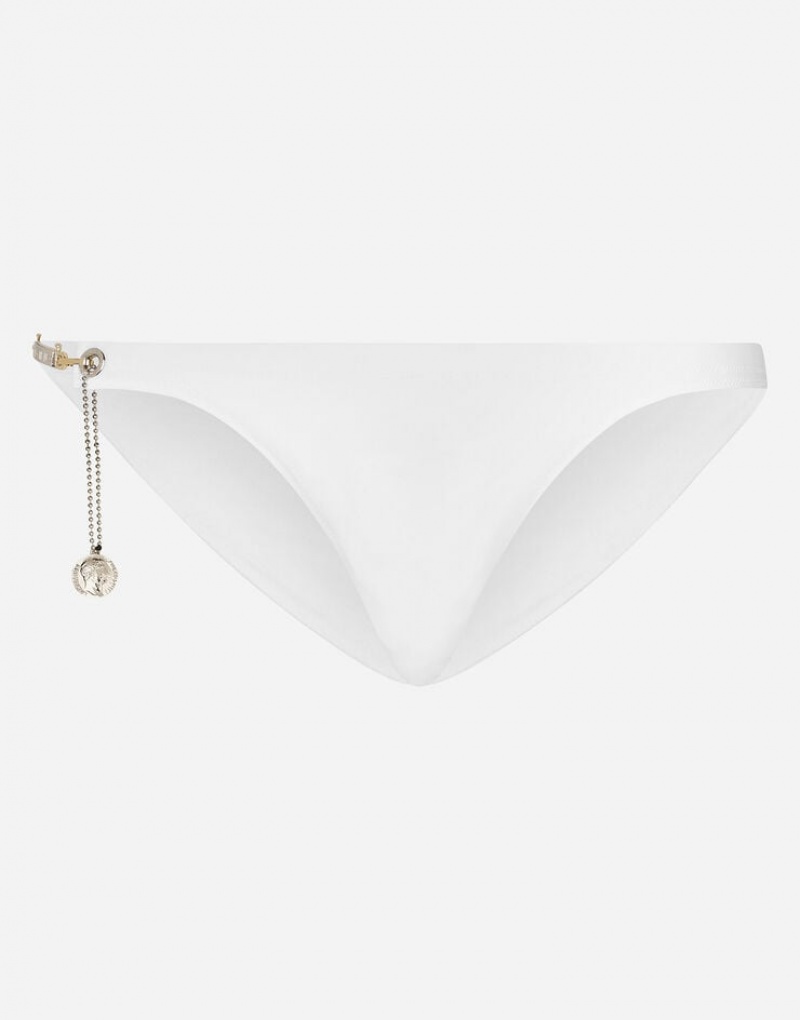 Ropa De Playa Dolce Gabbana Swim with logo plate and coin charm Hombre | UVL586347