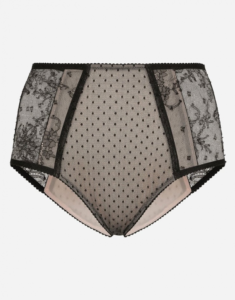 Ropa Interior Dolce Gabbana High-waisted lace Mujer | VUA058347