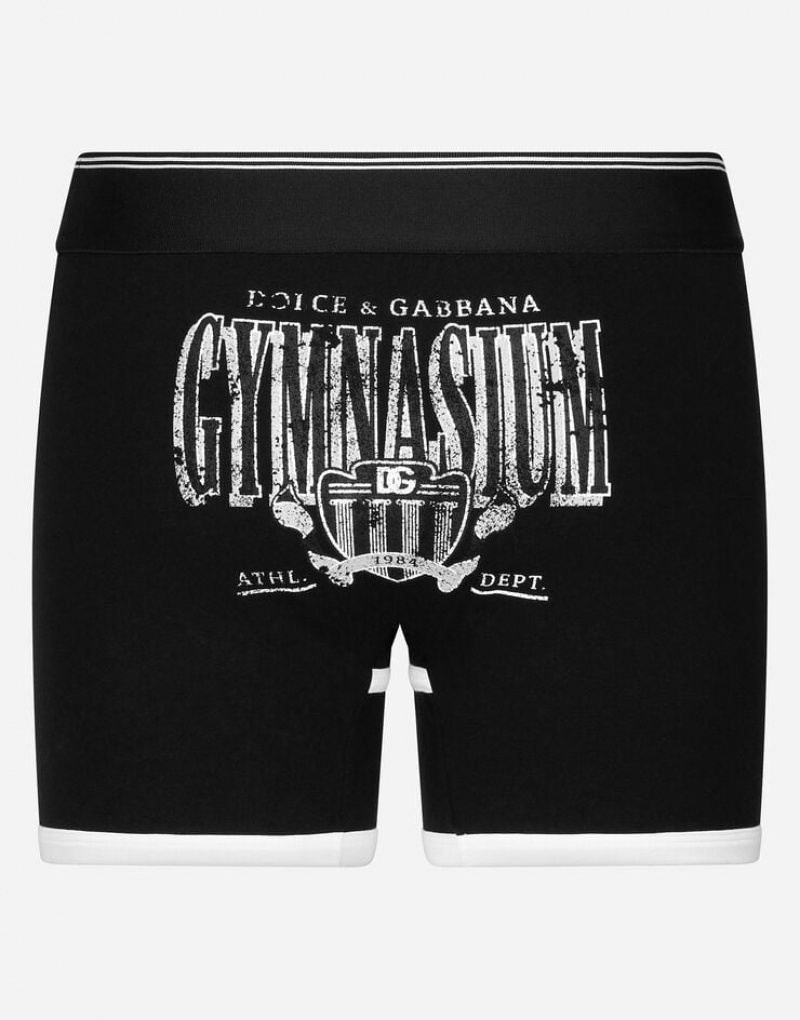 Ropa Interior Dolce Gabbana Long-leg two-way stretch cotton boxers with print Hombre | HFA489360