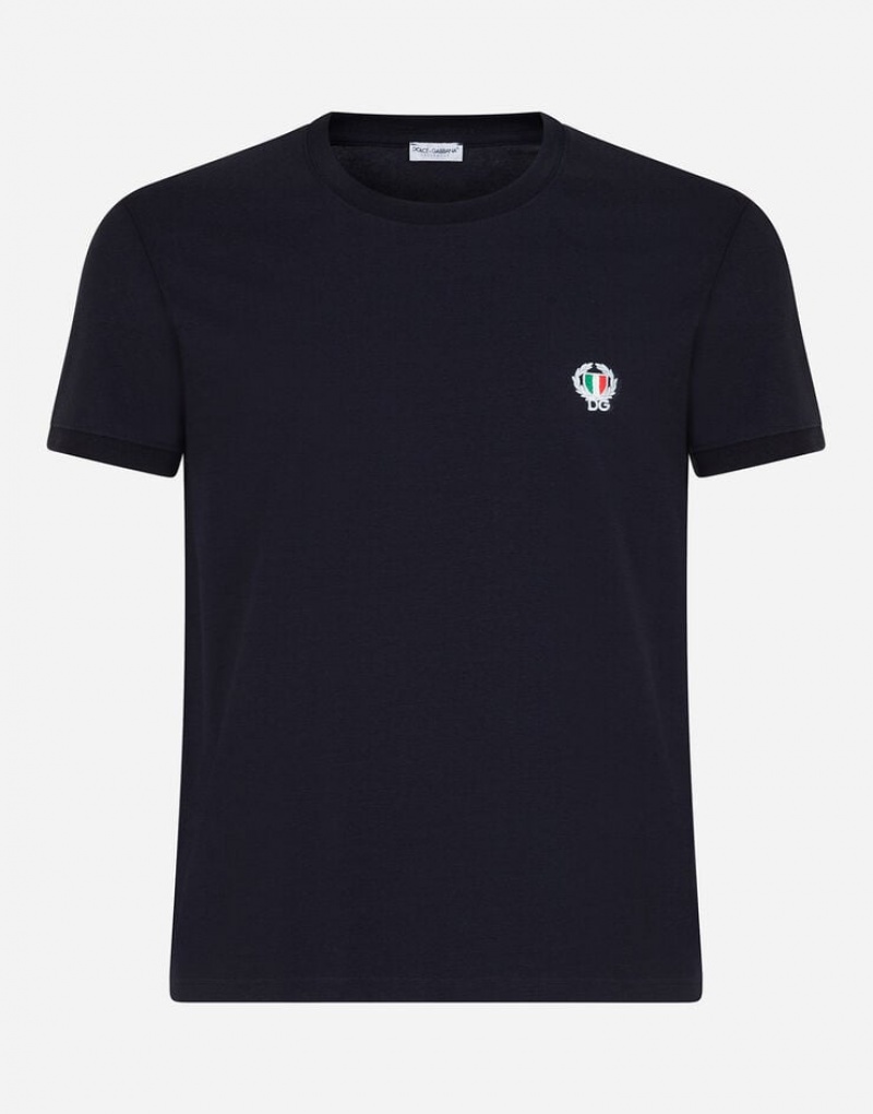 Ropa Interior Dolce Gabbana Round-neck stretch cotton Hombre | CLJ086724