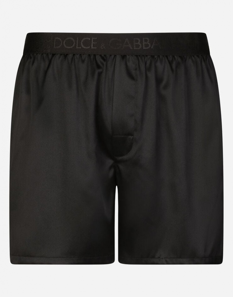 Ropa Interior Dolce Gabbana Silk satin boxer with sleep mask Hombre | BMH310956