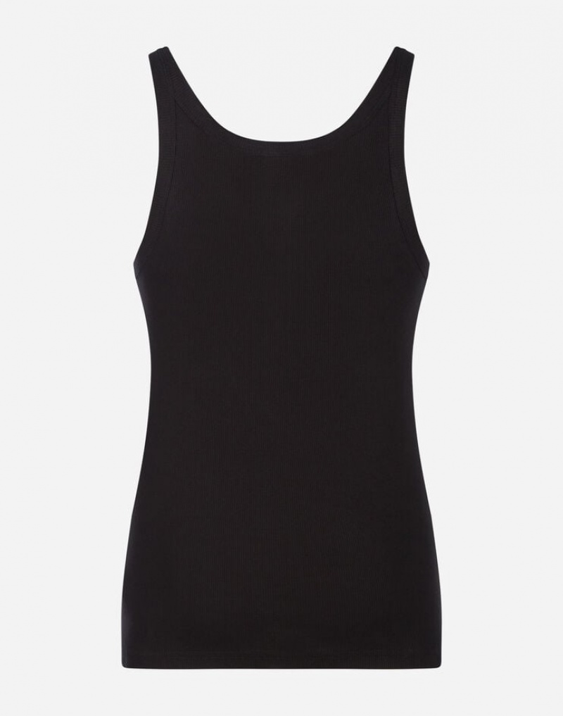 Ropa Interior Dolce Gabbana Tank in ribbed cotton Hombre | DEO962753