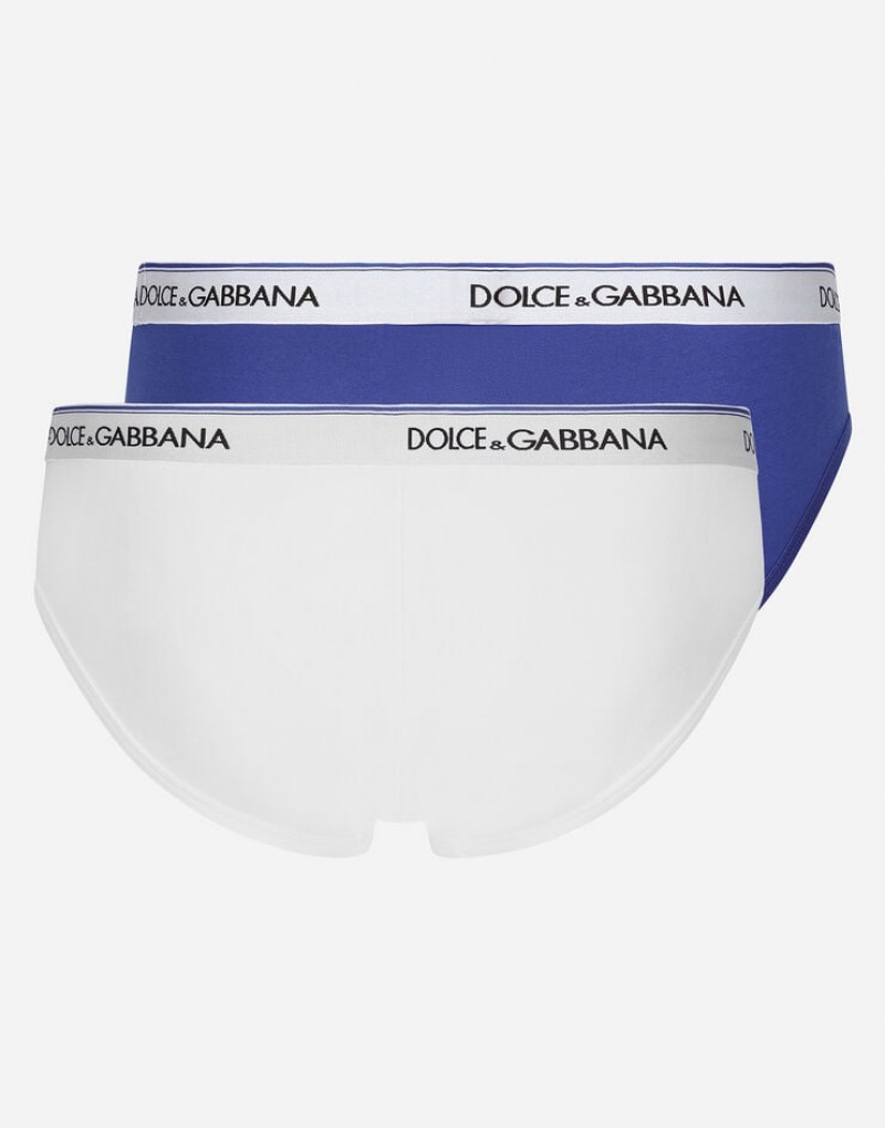 Ropa Interior Dolce Gabbana Two-pack mid-length cotton jersey Hombre | HBC951078