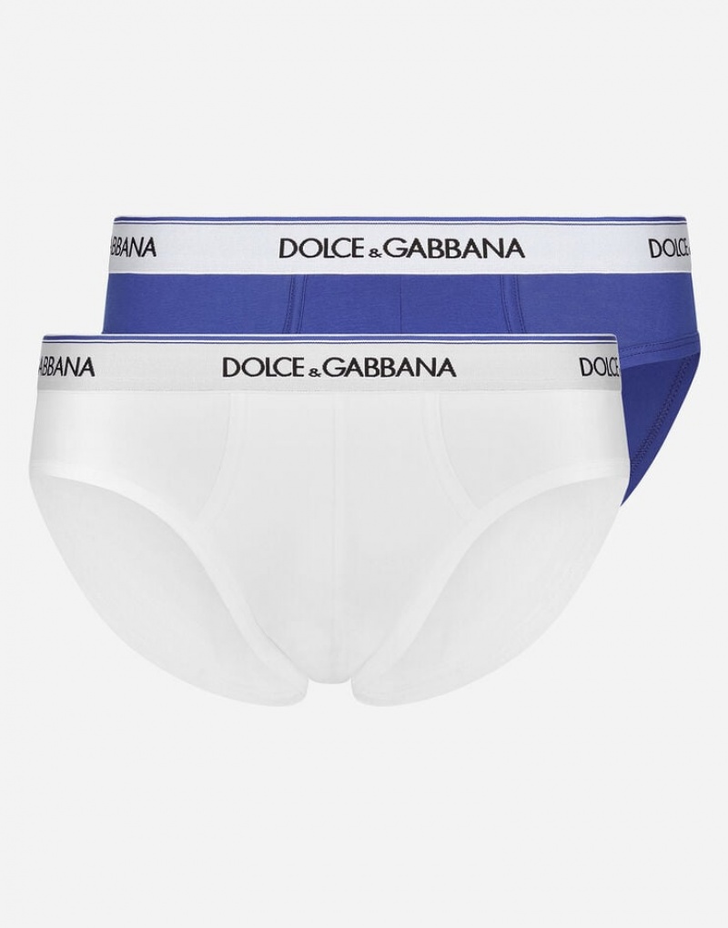 Ropa Interior Dolce Gabbana Two-pack mid-length cotton jersey Hombre | HBC951078