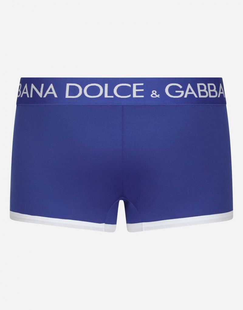 Ropa Interior Dolce Gabbana Two-way stretch jersey boxers with contrasting piping Hombre | RLY472308