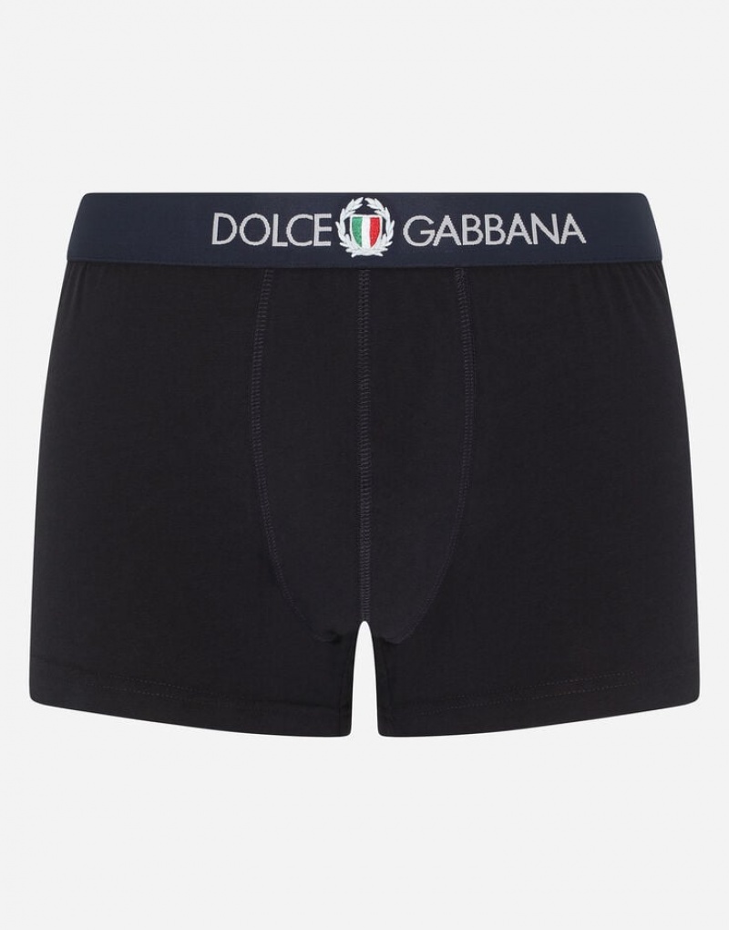 Ropa Interior Dolce Gabbana Two-way-stretch cotton jersey boxers Hombre | IXN537906