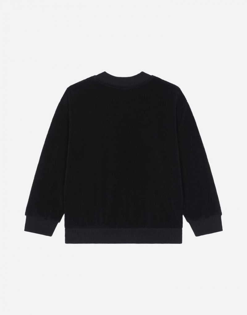 Sudaderas Dolce Gabbana Round-neck terrycloth with logo tag Niños | DHF781056