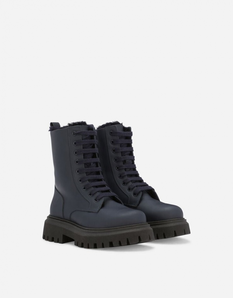 Zapatos Dolce Gabbana Calfskin combat Niños | SLW385274
