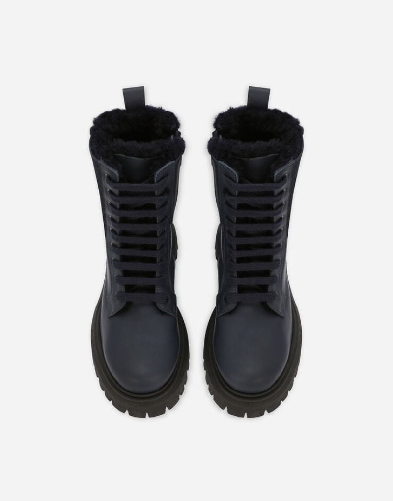 Zapatos Dolce Gabbana Calfskin combat Niños | SLW385274