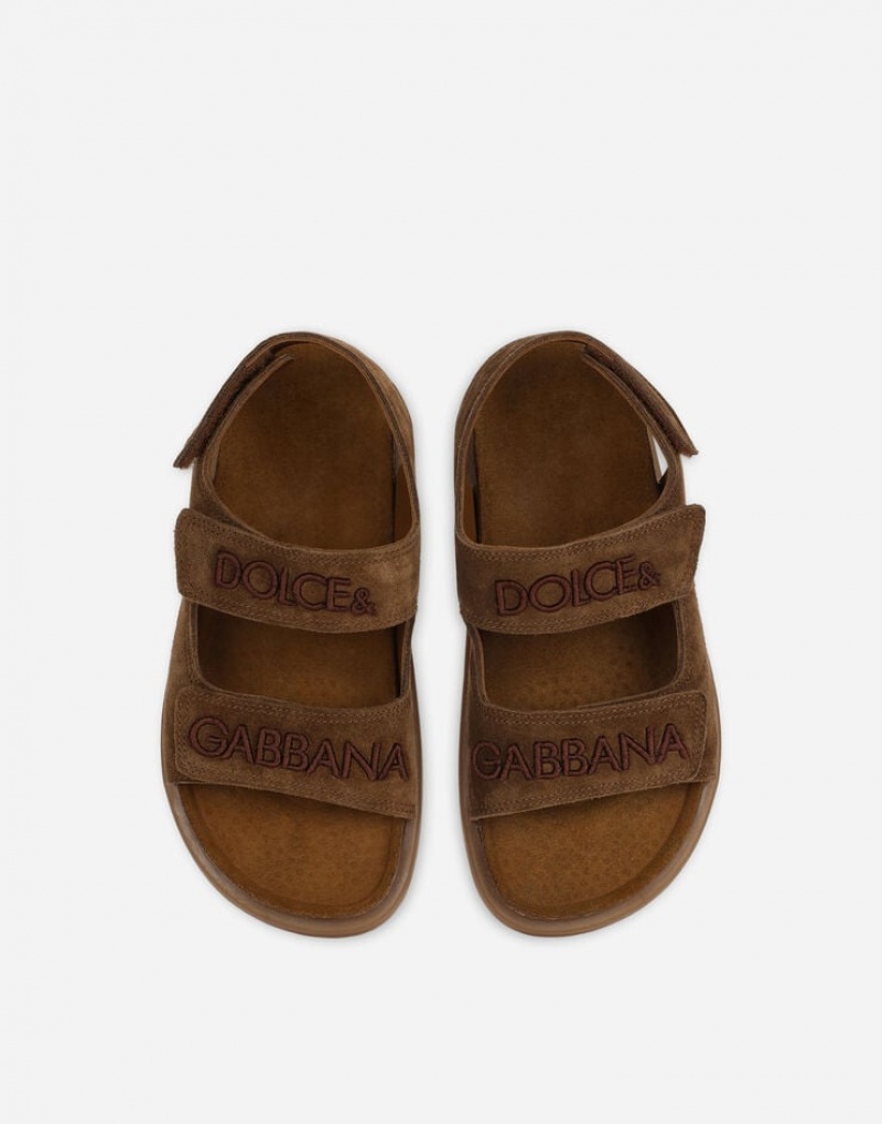 Zapatos Dolce Gabbana Split leather with logo embroidery Niños | KPW460359