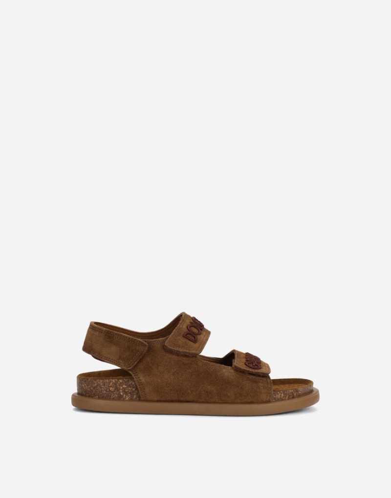 Zapatos Dolce Gabbana Split leather with logo embroidery Niños | KPW460359